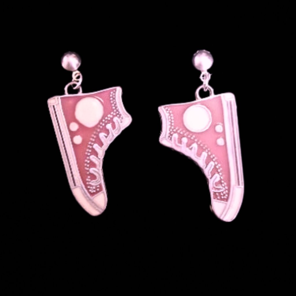 Pink Mini Skateboard Shoe Earrings 14$